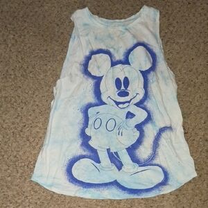 Disney Blue and White Mickey Mouse Tank Top